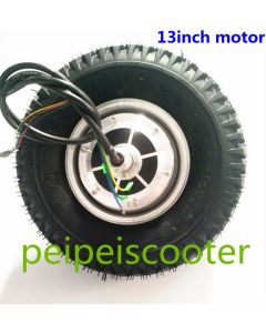 13inch 13 inch with vacuum tire double shafts dc hub wheel motor BLDC brushless gearless motor phub-170t