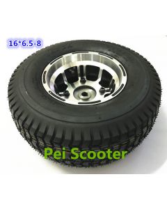 16inch 16 inch 16*6.5-8 aluminum alloy hub wheel tires for wheelchair scooter robot motor phub-16st