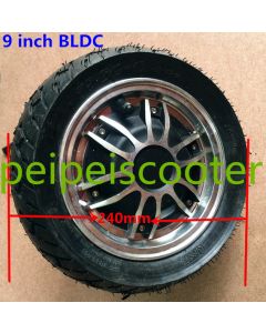 9 inches single shaft brushless gearless BLDC dc hub wheel motor phub-173