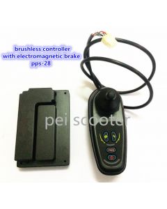 brushless electric wheelchair scooter joystick controller with electromagnetic brake pps-28