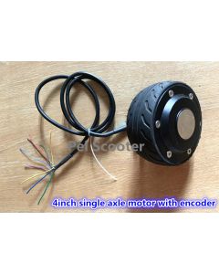 4 inch mini single shaft brushless non-gear electric scooter dc wheel hub motor with encoder phub-4e