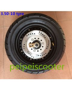 16 inch 3.50-10 tyre front wheel for phub-102 motor with disc brake phub-102f