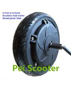 6 inch or 6.5inch new brushless electric scooter dc wheel hub motor 250w BLDC phub-30ak