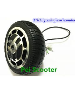 9.5inch 9inch 9.5x3.0 brushless gear single shaft dc wheel hub motor with tyre for balance skateboard or scooter motor phub-120