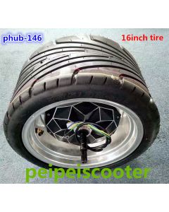 16 inch 16inch 24v-60v 500w-1200w BLDC brushless no-gear dc wheel hub motor for halley electric motor phub-146