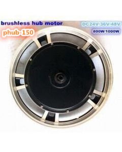 14 inch rim wheel hub motor 24v 36v 48v 500w to 1000w single shaft hub motor double directions phub-150
