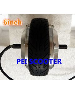 6 inch 6inch double shafts brushless gear dc wheel hub scooter motor with tire phub-162K